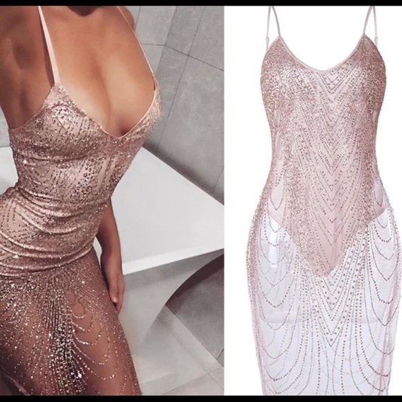 sparkly bodysuit dress